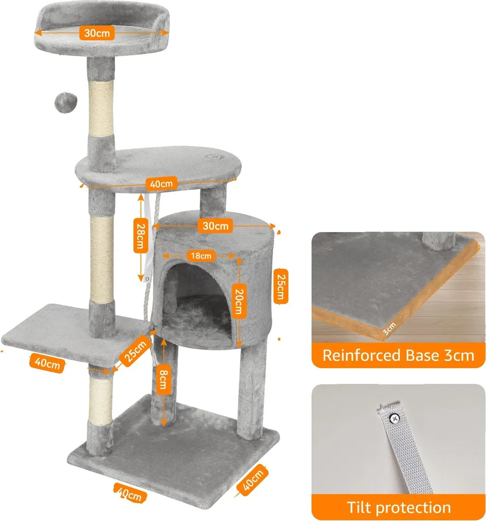 Arbre à chat vertical pour stimuler l'exercice et protéger vos meubles