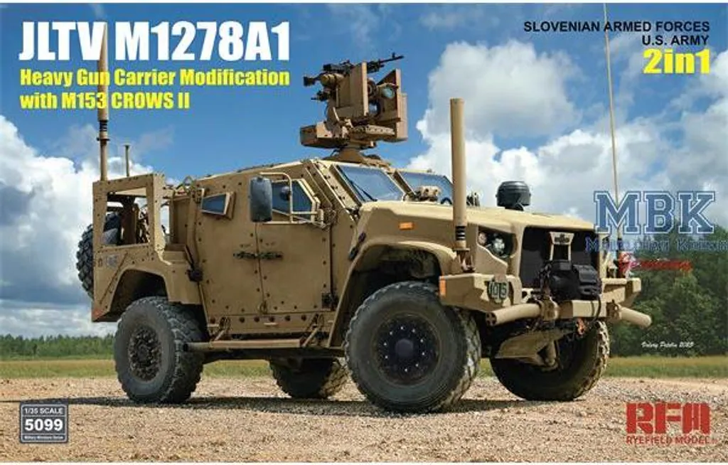 Maquette de Blindé JLTV M1278A1 HGC 2 en 1 Rye Field Model RFM5099