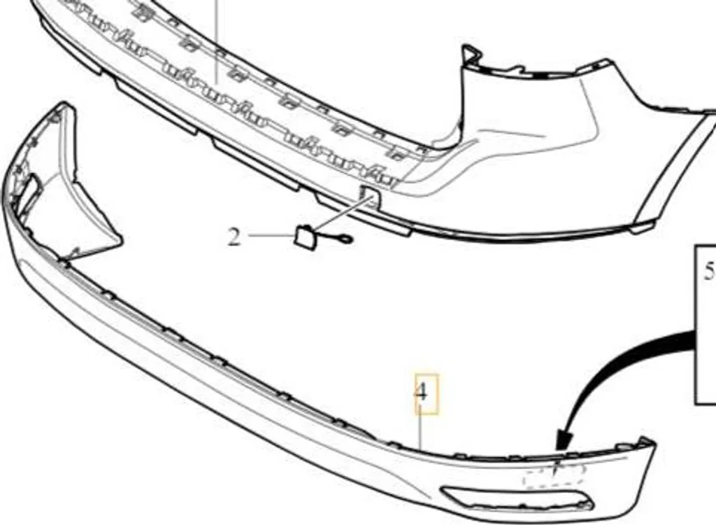 Réparer pare-chocs Volvo XC60 I avec ce spoiler inférieur prêt à peindre