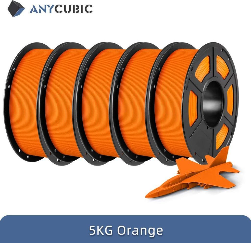 3D-Drucker Filament - PLA 1,75 mm - FDM-kompatibel - 5 kg - Umweltfreundlich - Orange