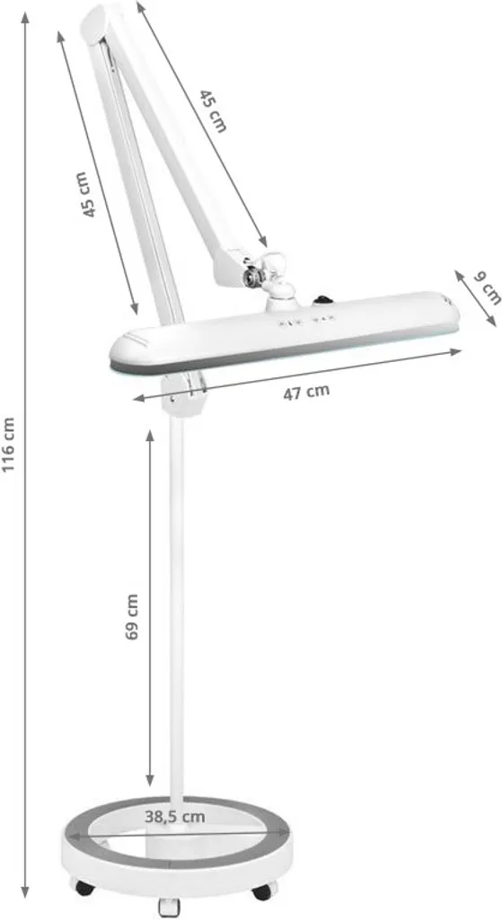 Lampe LED Elegante 801-Tl : Fini la fatigue visuelle en atelier - Blanc - 9