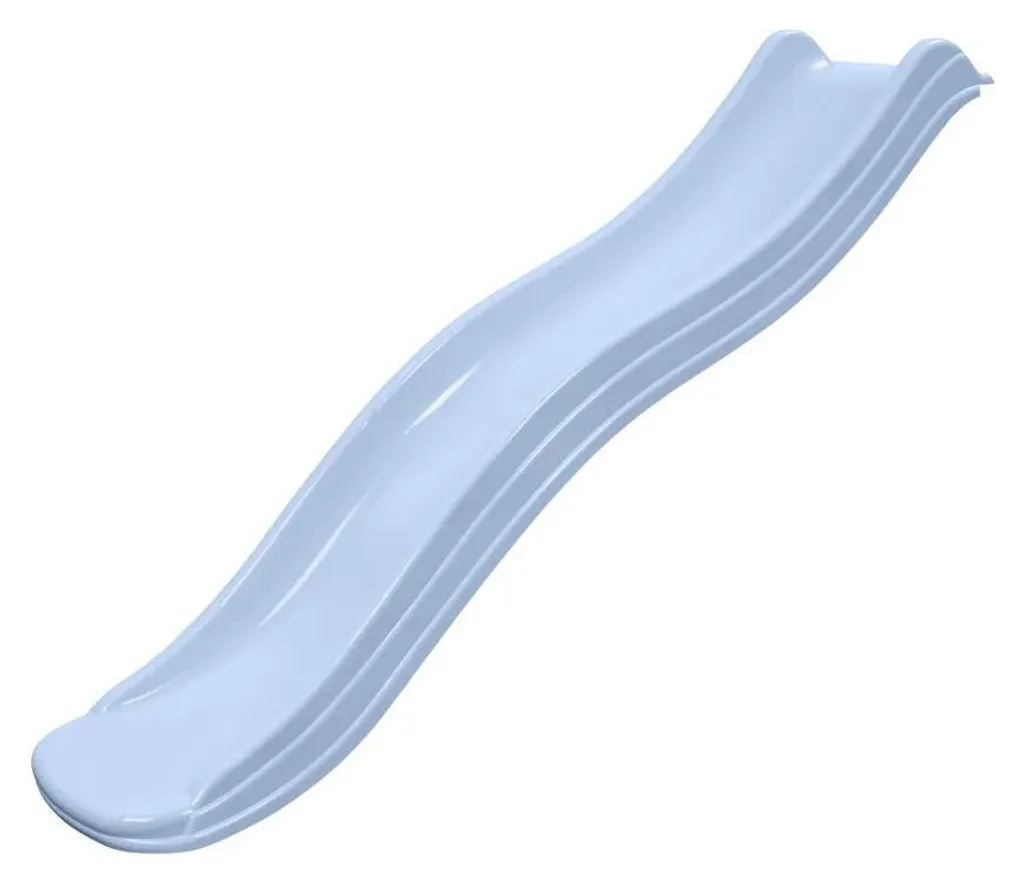 Toboggan 175 cm bleu pastel avec glisse fluide et plastique traité UV