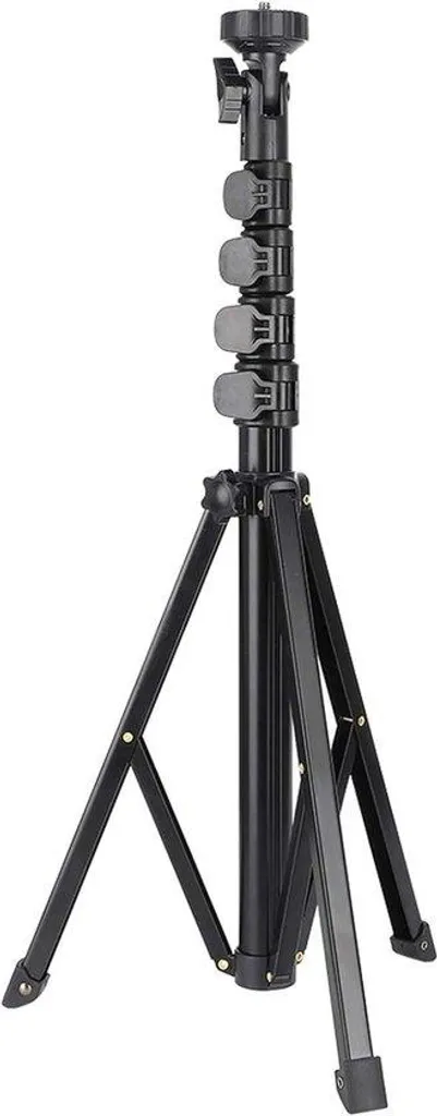 Trépied photo portable FL019 en alliage d'aluminium noir ajustable