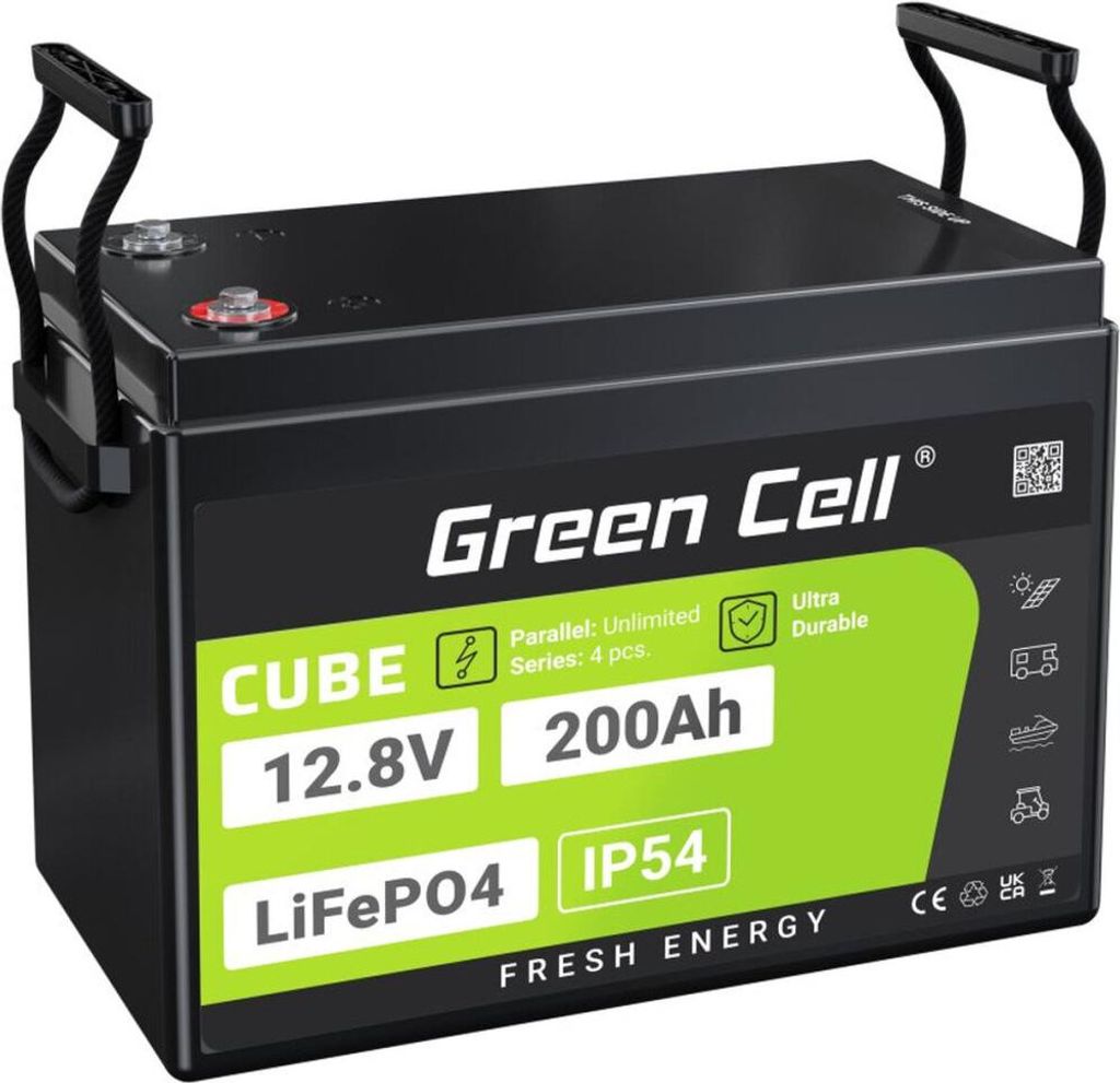Green Cell CUBE LiFePO4 Spezial-Akku LiFePo-Block Schraubkontakt Li-Ion - Batterie