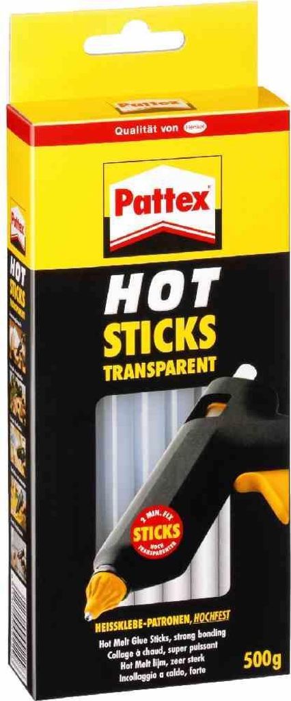 Pattex HOT STICKS kazeta s tavným lepidlem, kulatá, 500 g, Obrázek produktu 