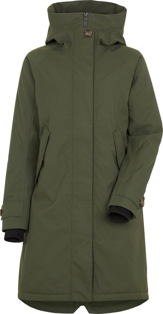 Didriksons Luna Women's Parka 4, Größe:34, Farbe:deep green