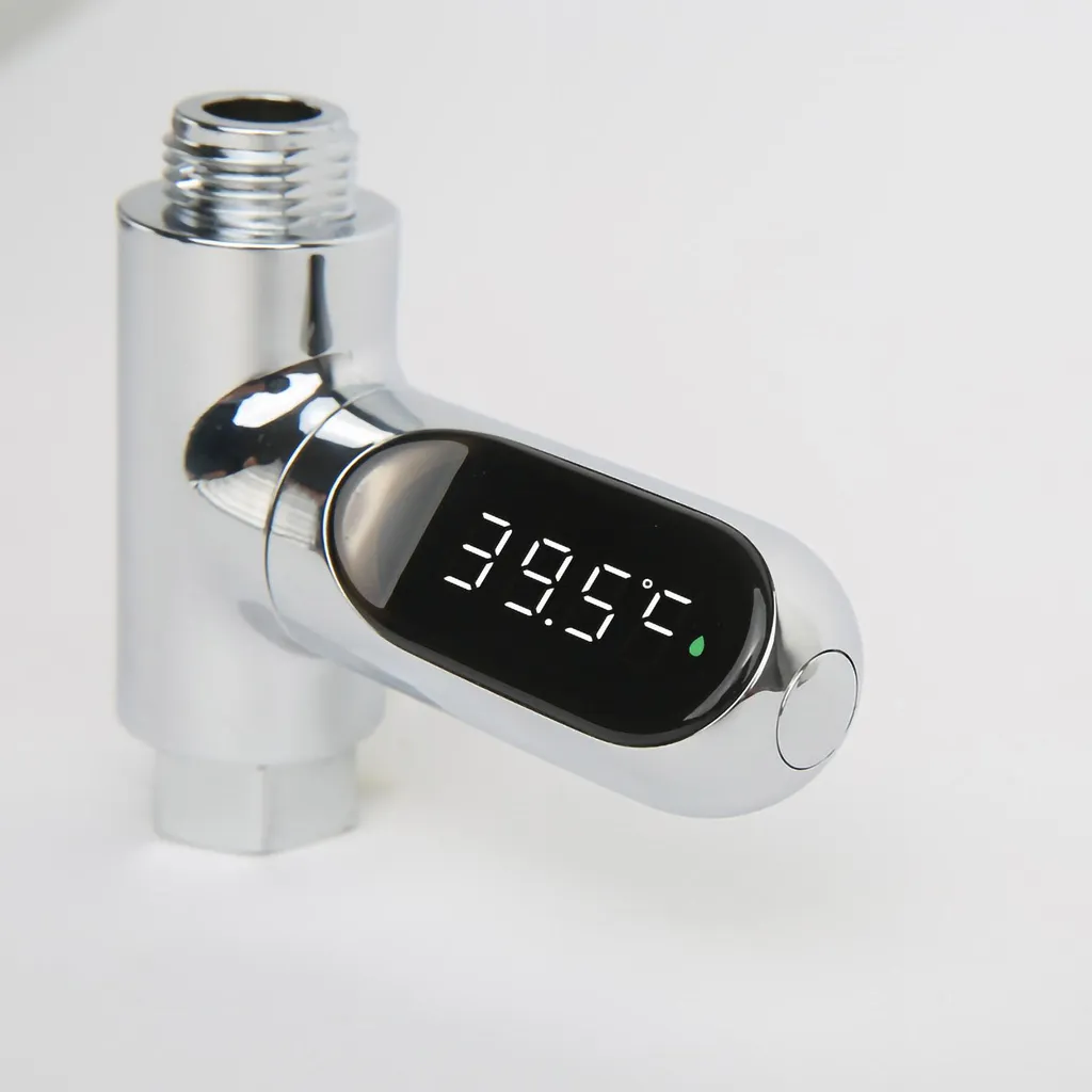 Termometro Acqua Doccia Professionale LED - Montaggio Facile 1/2" - 2