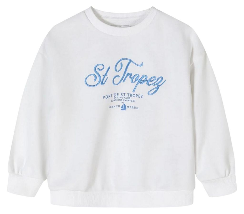 Minoti - Sweatshirt für Mädchen, Fleece MN281 (158-164) (Weiß)
