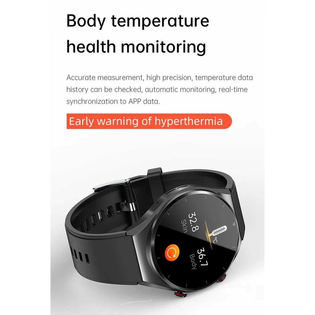 Montre connectée E09 écran 1,39'' noir avec appels Bluetooth intégrés - 5