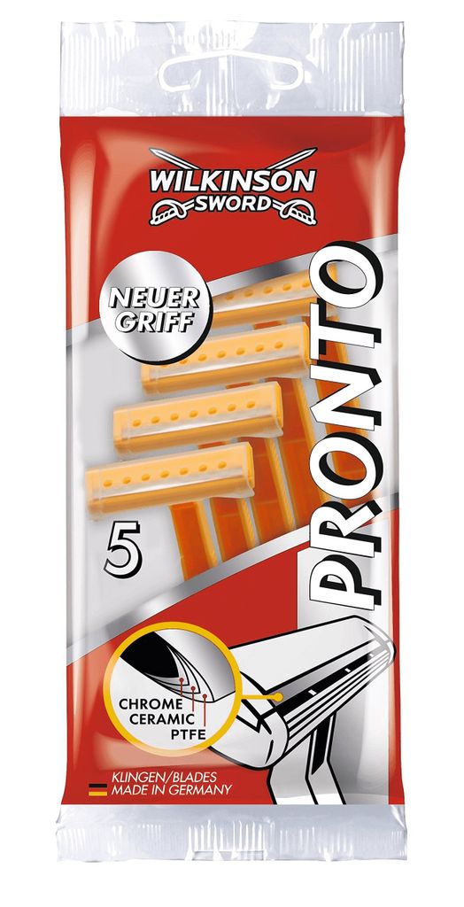 Wilkinson Sword Pronto Einwegrasierer mit Chrom 5er Immagine del prodotto 