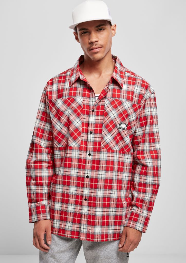 Southpole Checked Woven Shirt SP red L