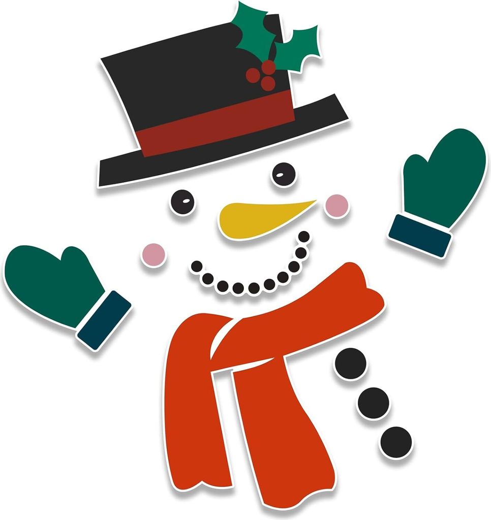 Weihnachtsdekoration fürs Garagentor – Weihnachts-Schneemann-Weichmagnete | Weihnachtsmagnete für den Kühlschrank | Weihnachtsdekoration für ...