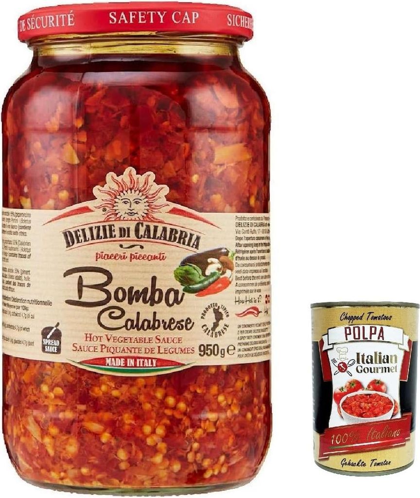 Delizia di Calabria, Bomba Calabrese, Italienischer Hot Produktbild 