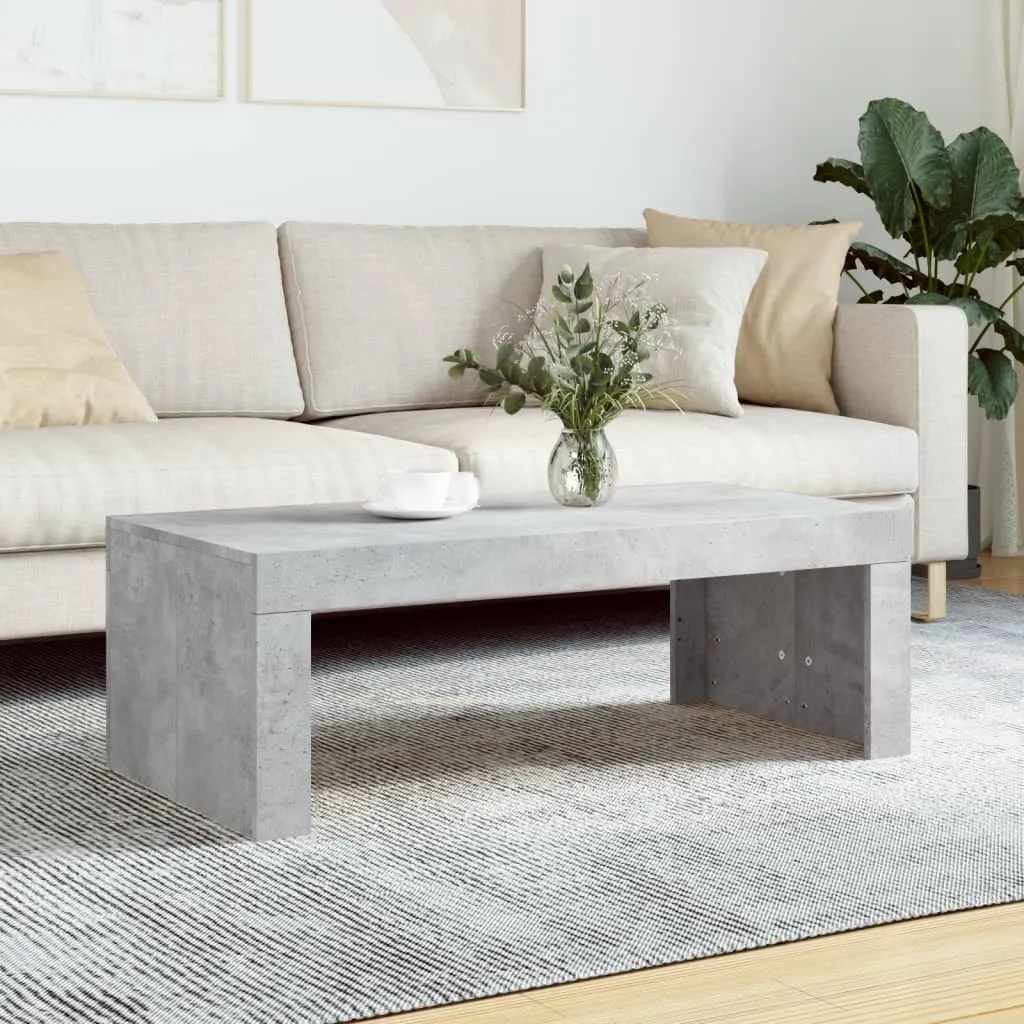Tavolino da Salotto Maison Exclusive Grigio Cemento - 102x50x36 cm