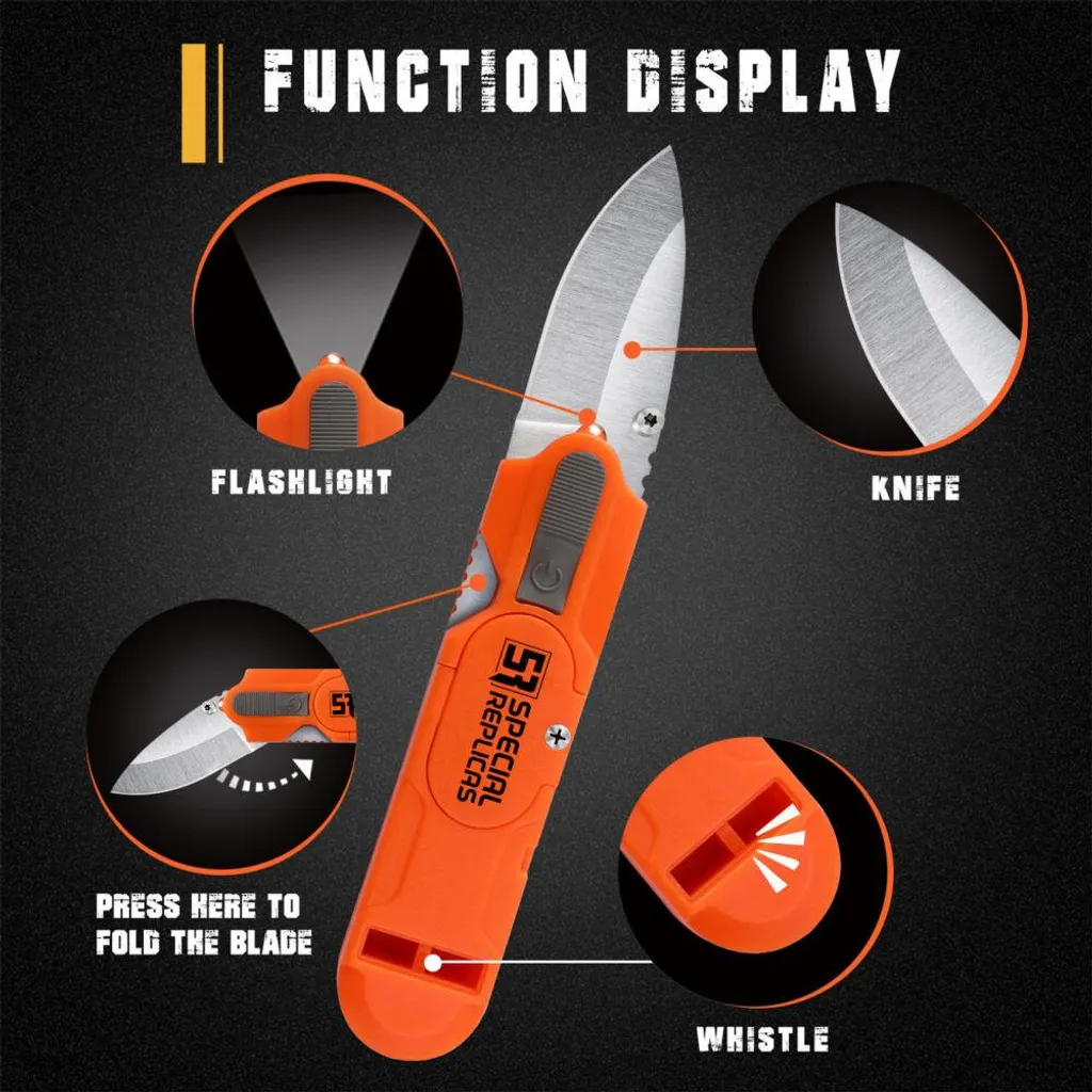 Kit d'urgence complet 27 accessoires pour bivouac et randonnée sauvage
