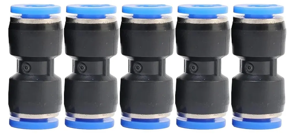 Connecteur pneumatique instantané 12 mm pour tube d'air comprimé - 30 pcs