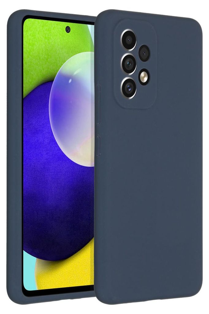 Accezz Liquid Silikoncase Samsung Galaxy A53 - Dunkelblau