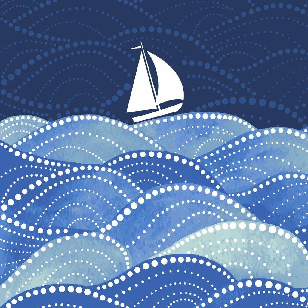 20 Servietten Sailing 33x33cm Produktbild 