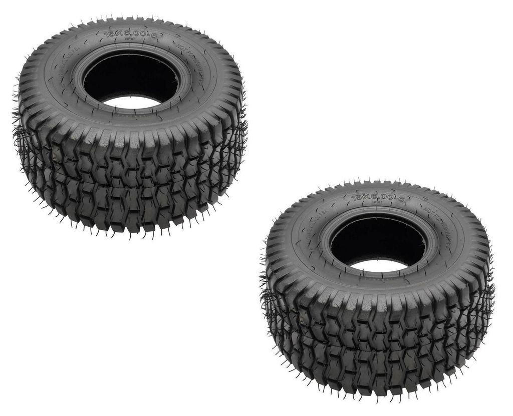 2 Stück Reifen Turf Profil für Aufsitzmäher Rasentraktor 16x6,50-8 4PLY