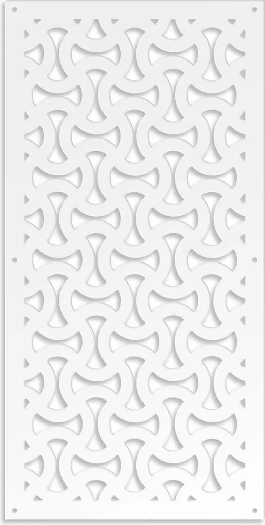 SNAKE - Pannello in PVC traforato - Parasole 73x148 cm bianco