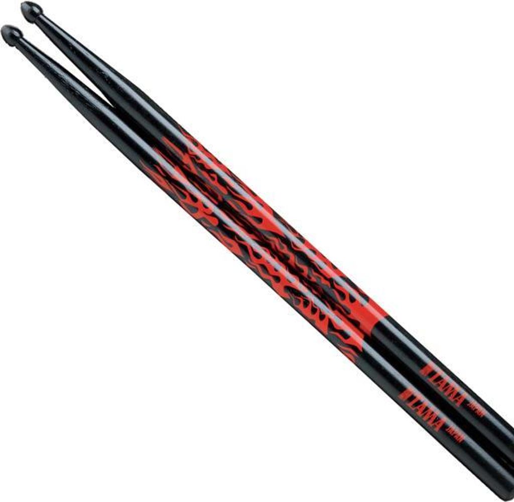 Tama Schlagzeugstöcke 5A-F-BR Red Rhythimic Fire Black 3 Paar