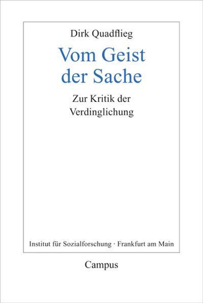 Vom Geist der Sache