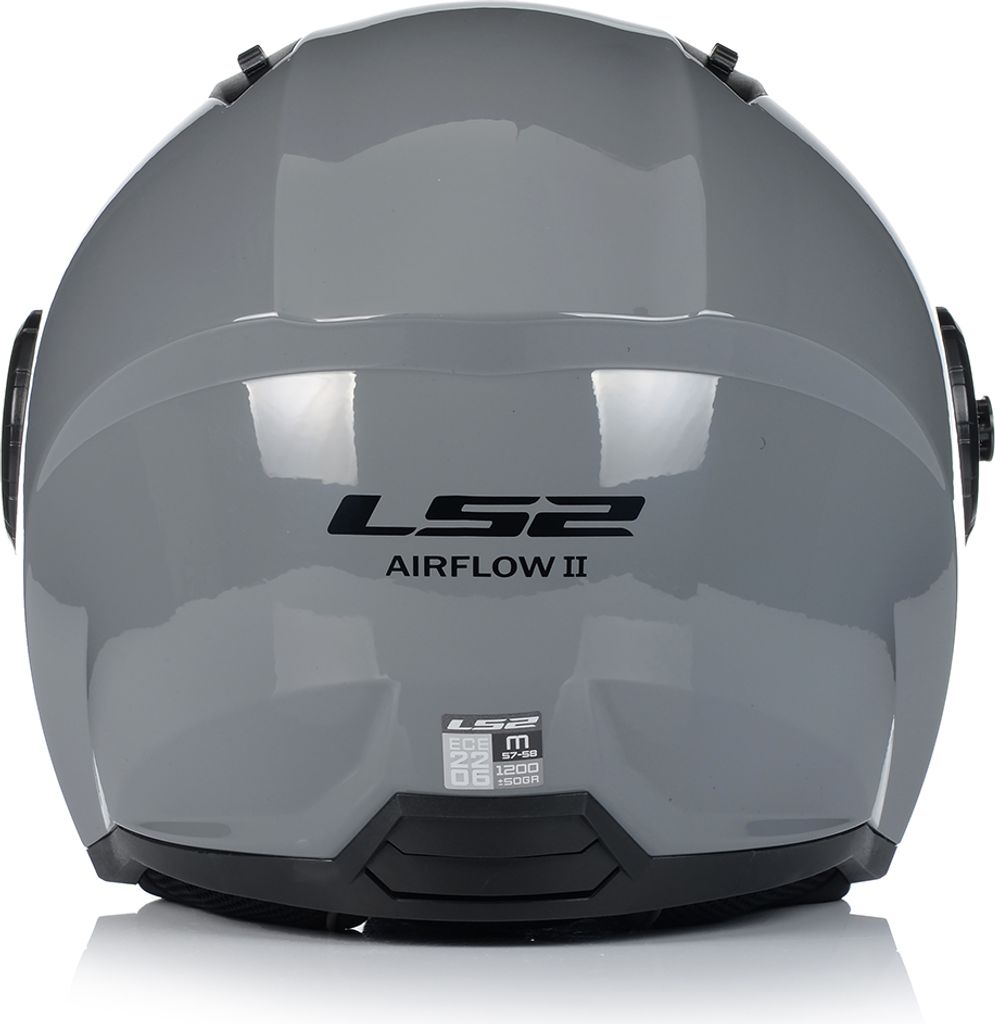 Offener Helm LS2 OF616 Airflow II Solid Silber