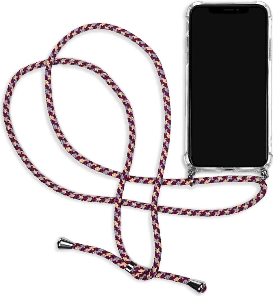 Custodia iPhone 11 Viola con Cordino Regolabile - Protezione TPU Robusta