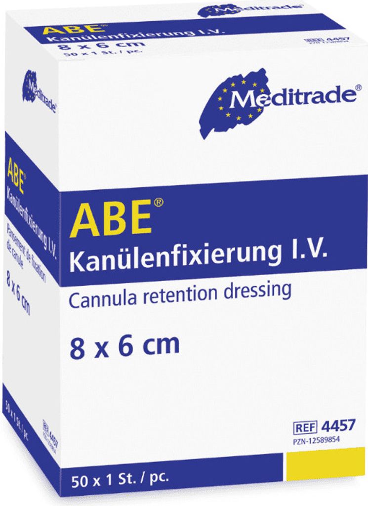 Meditrade Kanülenfixierpflaster i.V. , 8 x 6 cm - 50 Stück