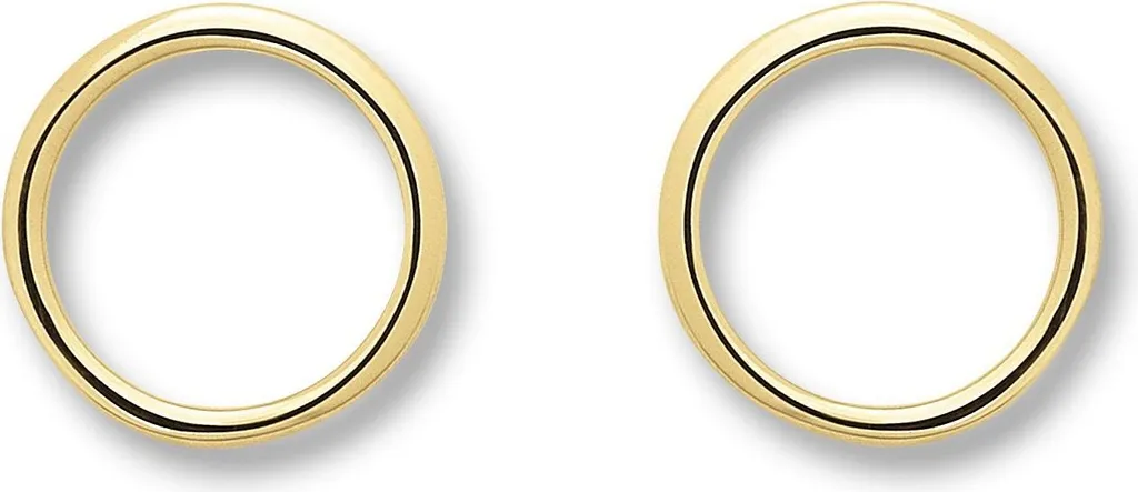 Boucles d'oreilles or jaune 333 pour femme - Cadeau idéal et élégant