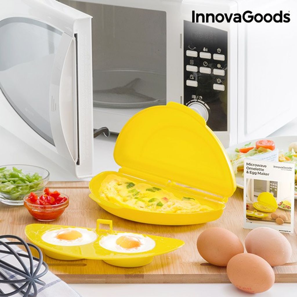 Eierkocher für die Mikrowelle für 4 Eier Maker Kocher schnell mit Rezepten TOP
