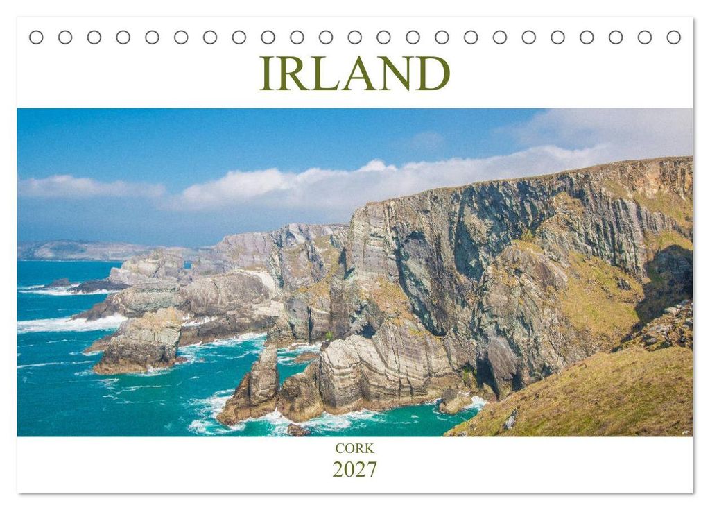 Irland - Cork (Tischkalender 2027 DIN A5 quer), CALVENDO Monatskalender