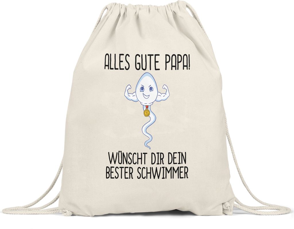 Alles Gute Papa Wünscht Dir Dein Bester Schwimmer Tasse Vatertag Lustiges Motiv Sohn Geschenkidee Turnbeutel Gymsack