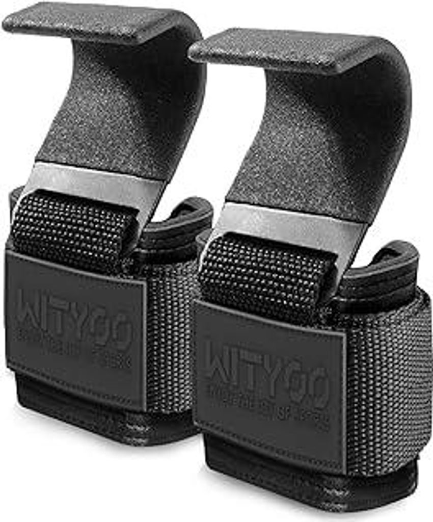 Zughilfen Haken Krafttraining, Fitness Powerlifting Weight Lifting Hook, Lifting Straps für Männer & Frauen, Zughilfe Gym für Kraftdreikampf & K...