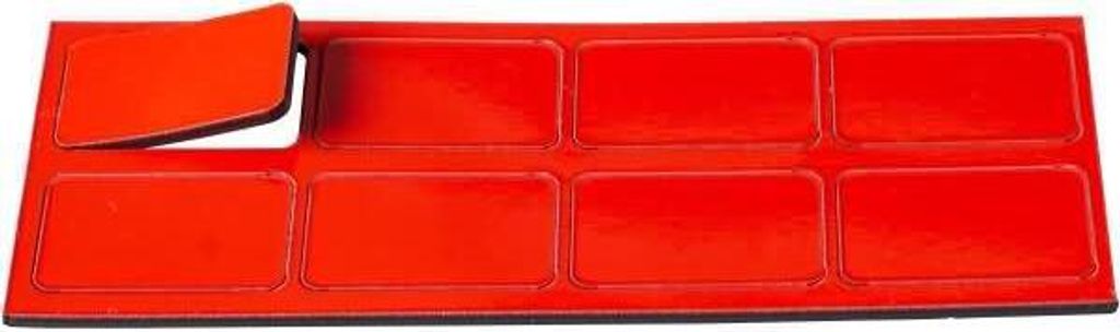 Magnetische Symbole Rechteck 30x19mm VE=8 Stück rot