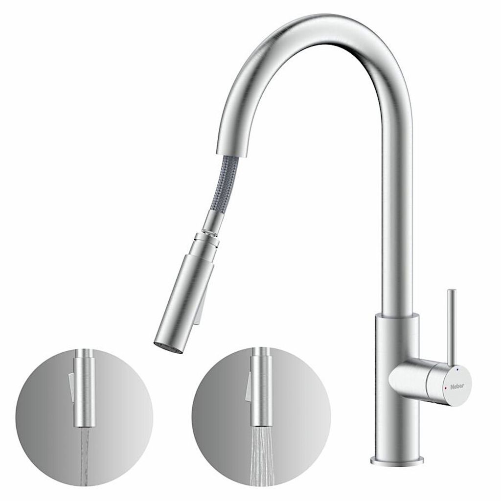 NABER Armatur NAMOR 6 in EDELSTAHL gebürstet mit Produktbild 