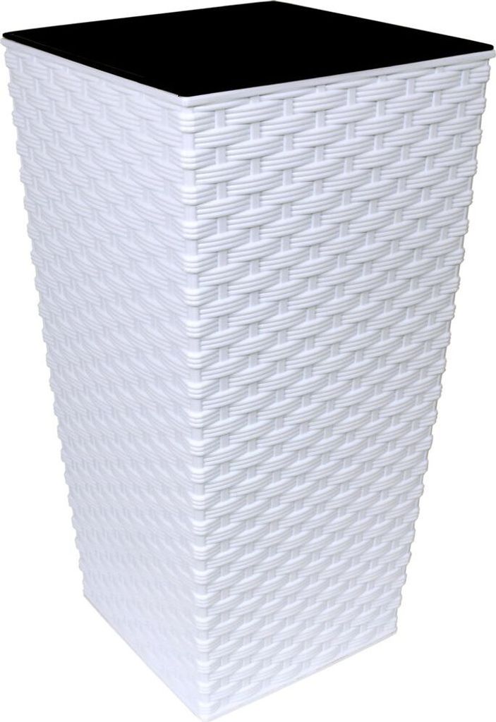 Hochkübel Finezia 40x40x75 Rattan weiss