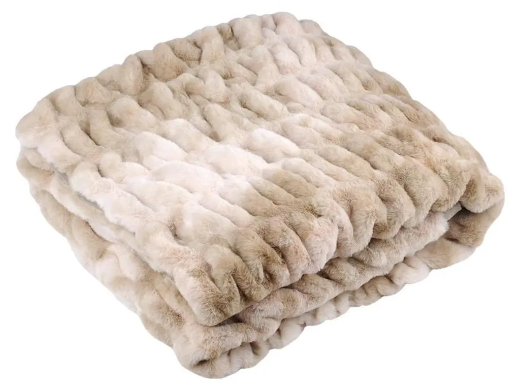 Plaid à poils doux Kalouga 150x200 cm - Couverture canapé ultra douce