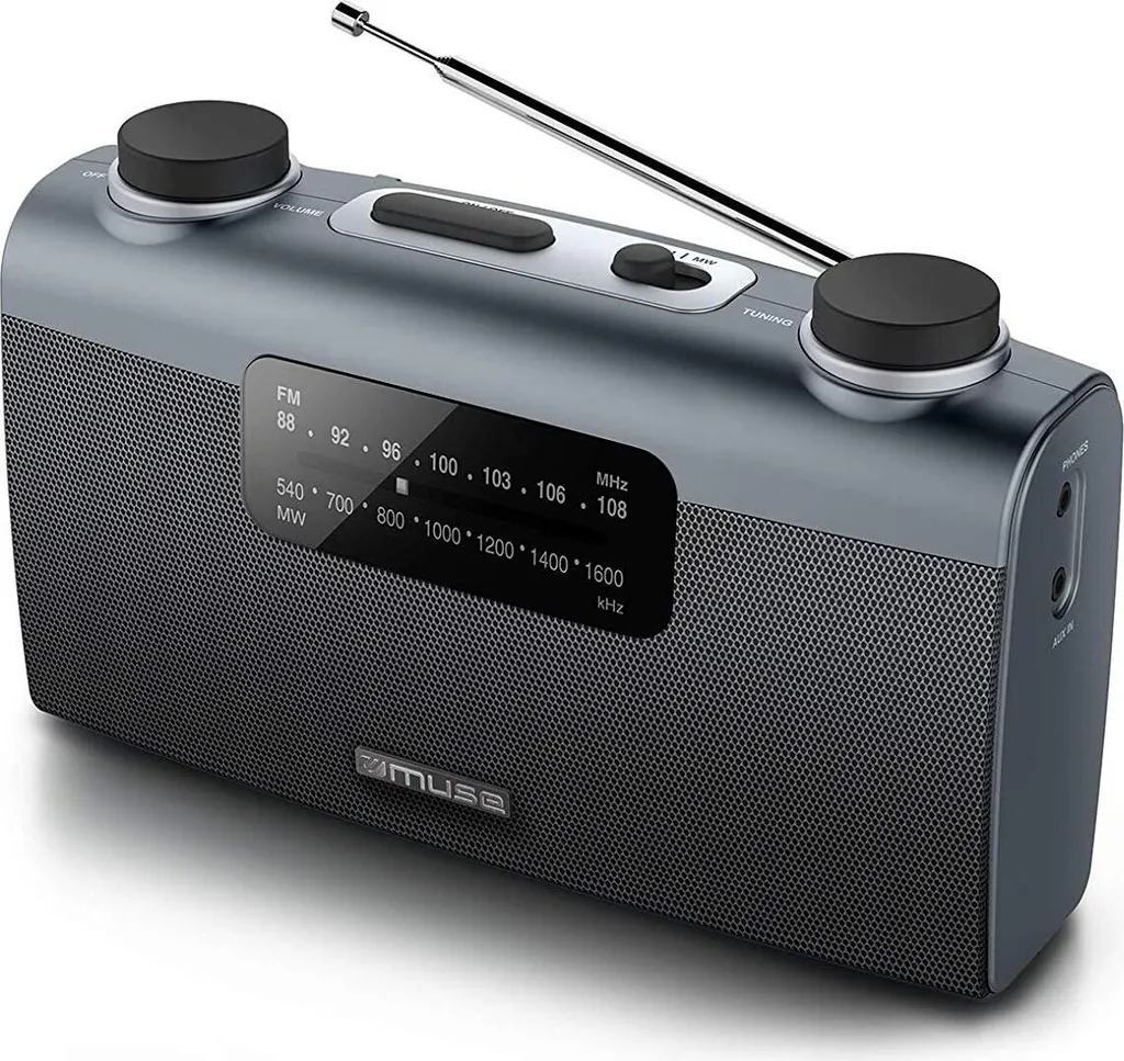 Muse M-058 R Radio da Viaggio Portatile - Ricezione FM/AM Eccellente