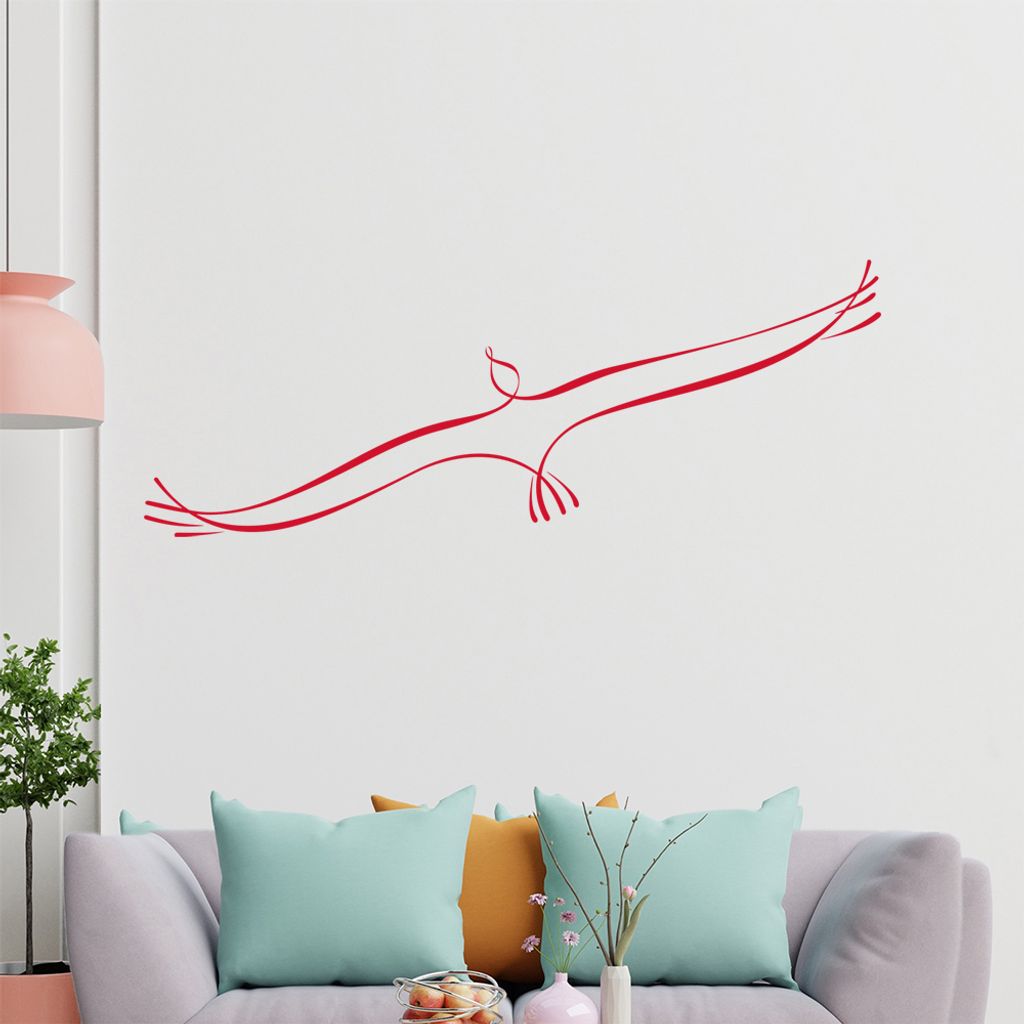 Vogel Linien Wandtattoo in 6 Größen - Wandaufkleber Wall Sticker - Dekoration, Küche, Wohnzimmer, Schlafzimmer, Badezimmer
