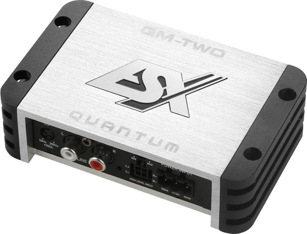 Ampli Petit Format ESX QM-TwoV2 Idéal pour Installation Discrète Auto - 6