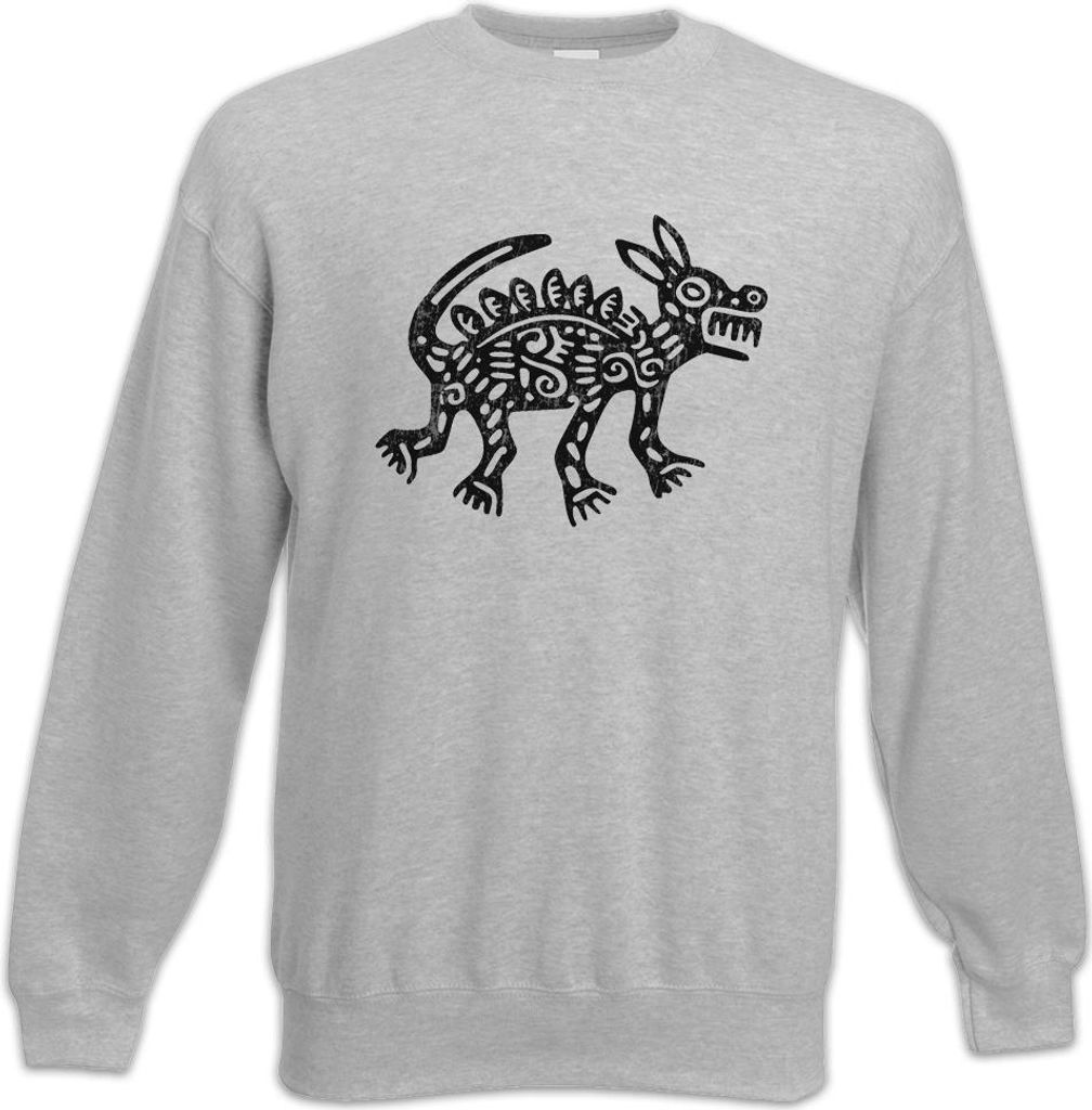 Urban Backwoods Aztec Dog, Sweatshirt, Farbe: Hellgrau, Größe: L