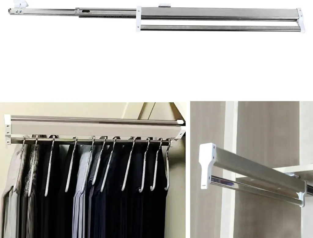 Organisateur de dressing coulissant - Support pantalons gain de place