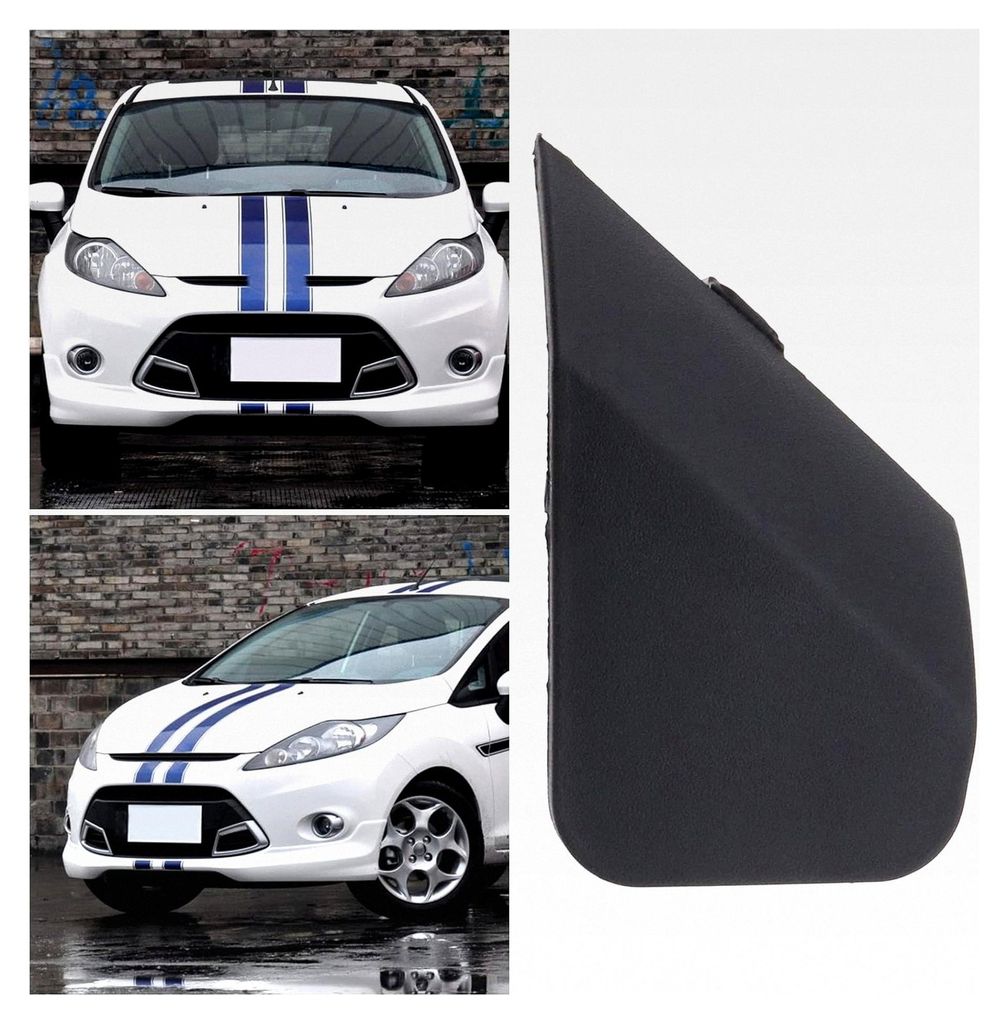Frontstoßstange Abschlepphaken Öse Abdeckung schwarz Kunststoff Ersatz für Ford Fiesta 2008-2012