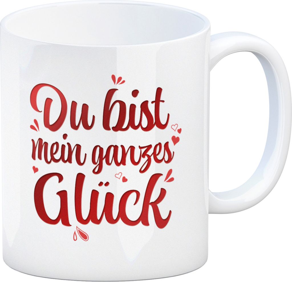 Du bist mein ganzes Glück Kaffeebecher Liebe Glück Valentinstag Pärchen Paar Ehe