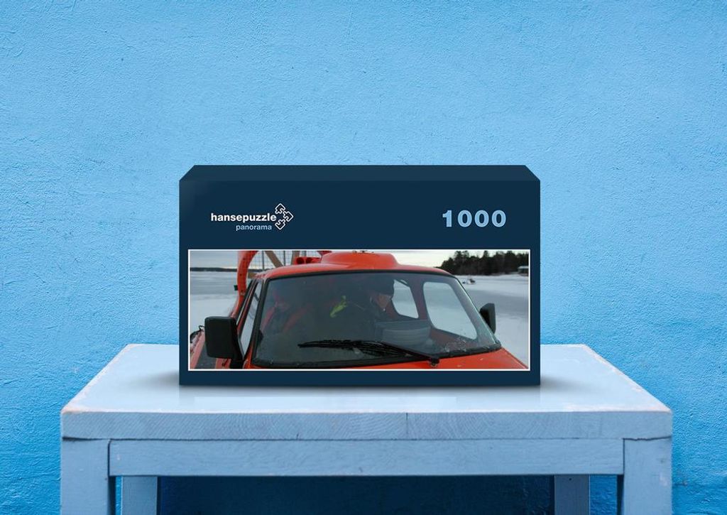 hansepuzzle 69706 - Finnland Puzzle, 1050 Teile, Fortbewegung, 60,0 x 46,0cm mit hochwertiger Aufbewahrung, Kartonbox & Beutel