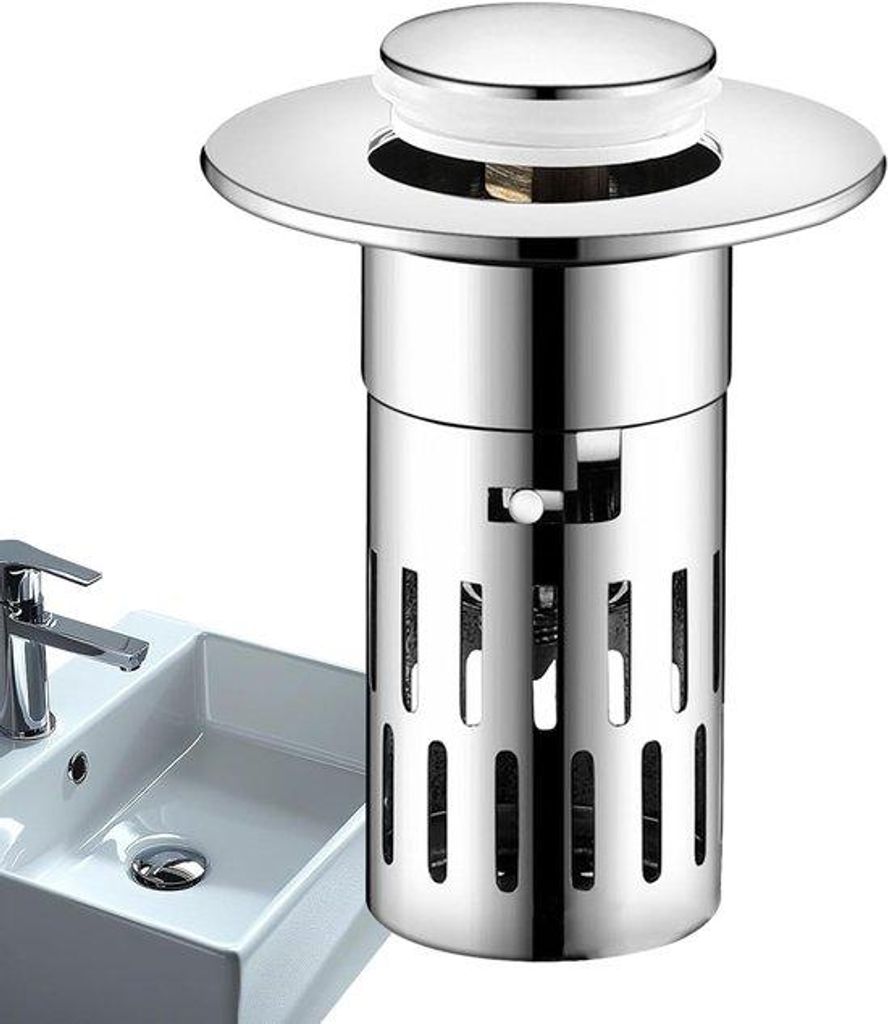 2 Stück Abflussfilter aus Edelstahl, Abflussfilter für Badewanne | Filter gegen Verstopfung für Spülbecken | Waschbeckenstop, Dampffilter