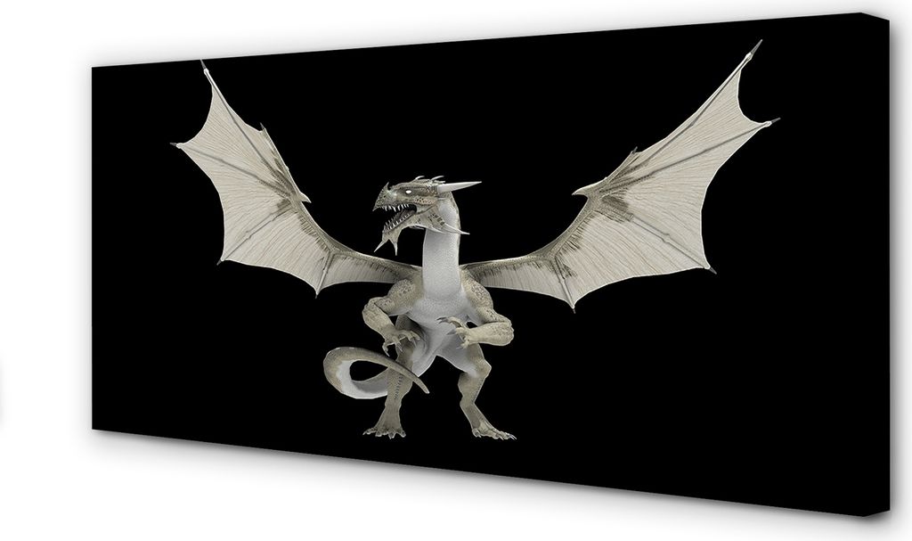 Leinwandbild 100x50 Wandkunst Weißer Drache
