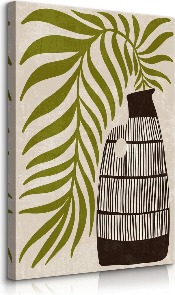 Decorazione Parete Boho PALM FLOWERS 70x100 | Quadro Astratto Tela