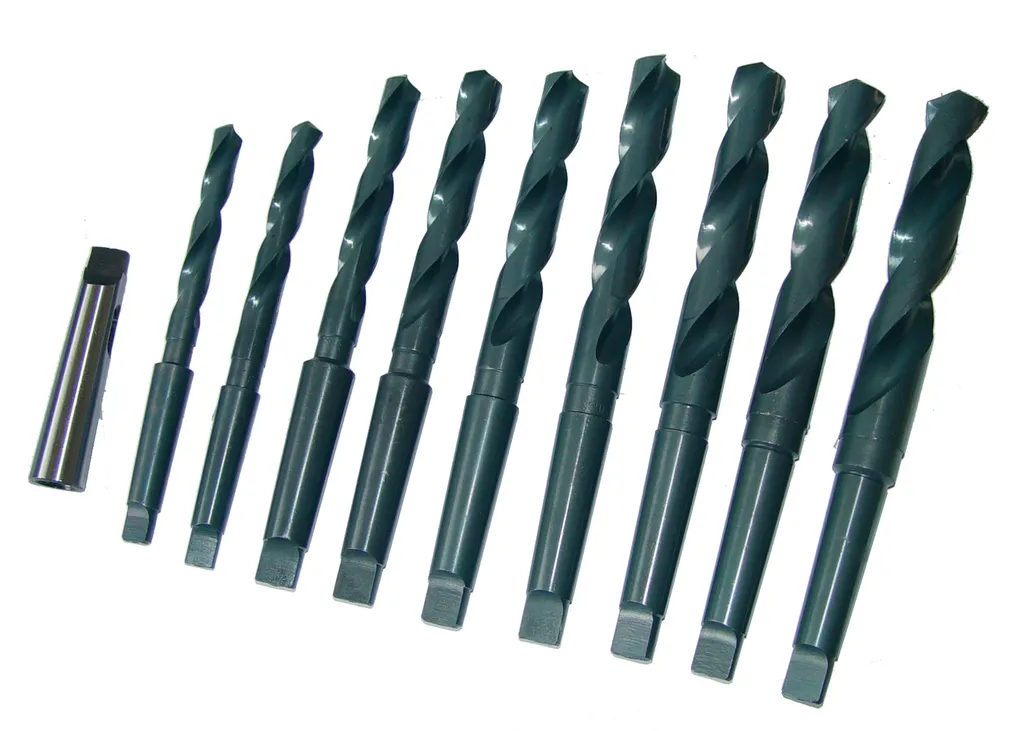 Kit Punte Elicoidali HSS Attacco Morse MK2/MK3 DIN 345 - 10 Pezzi